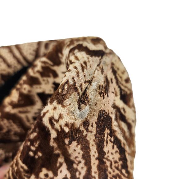 Foley + Corinna Snakeskin Print Lined Large Shoulder Bag Tote Bag Handbag Purse - Picture 3 of 5